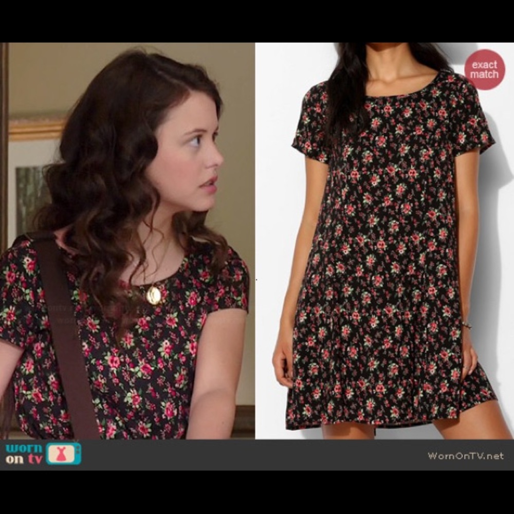 Floral Print Rayon Urban Outfitters Skater Dress.